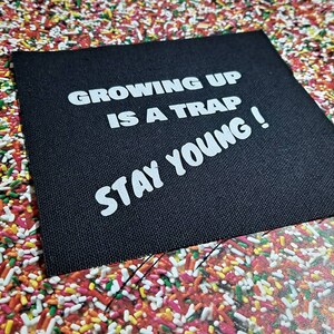 Vinyl Sew On Canvas Punk Patch: Funny Anti-establishment for Heavy Metal Battle Vests | Jackets, Back Packs