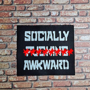Hand Painted Sew On Canvas Punk Patch: Funny Offensive Heavy Metal Battle Vest | Jackets • Back Packs, Flannels