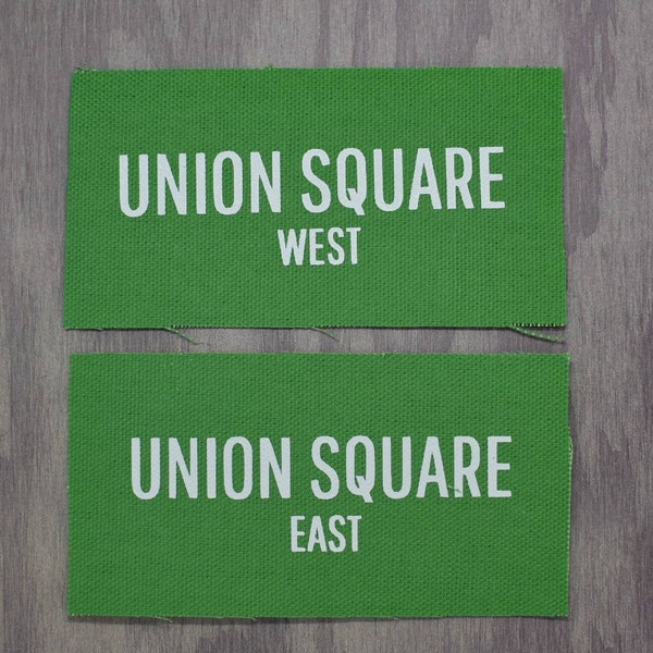 Punk Patch • NYC Street Sign • Union Square • Battle Vests • Punk Jackets • Messenger Bags • Back Packs • Sew On • Vinyl