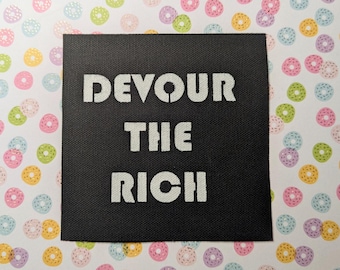 Hand Painted Sew On Canvas Punk Patch:  Offensive Political- Heavy Metal Battle Vests | Jackets • Back Packs