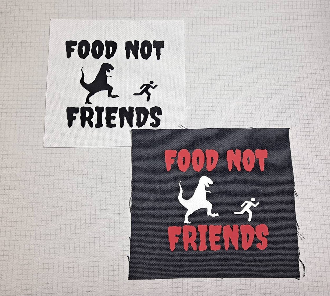 Vinyl Sew on Canvas Punk Patch: Funny Vegan, Vegetarian for Heavy Metal ...
