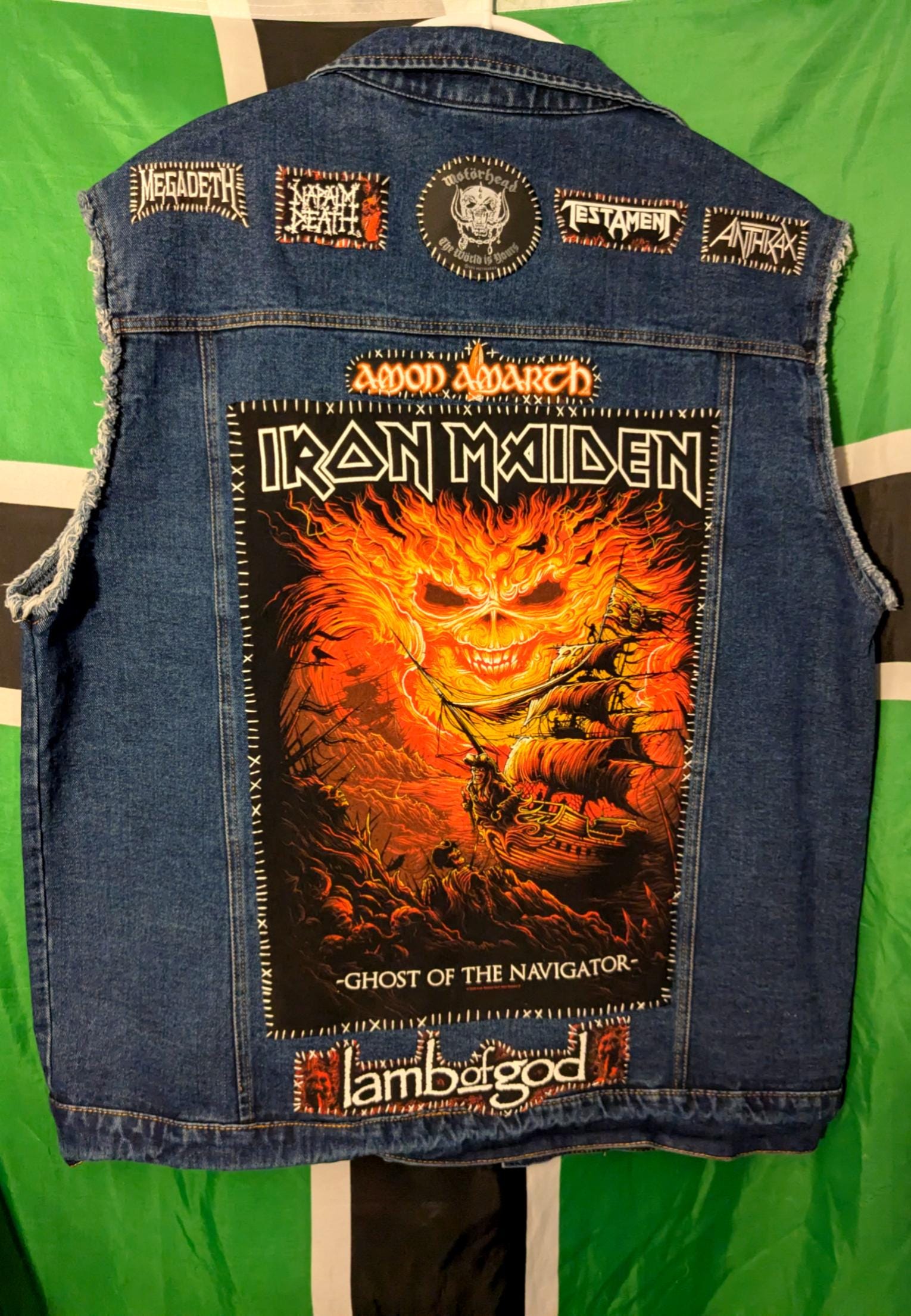 Iron Maiden Jacket - Etsy Iron Maiden Jacket - Etsy