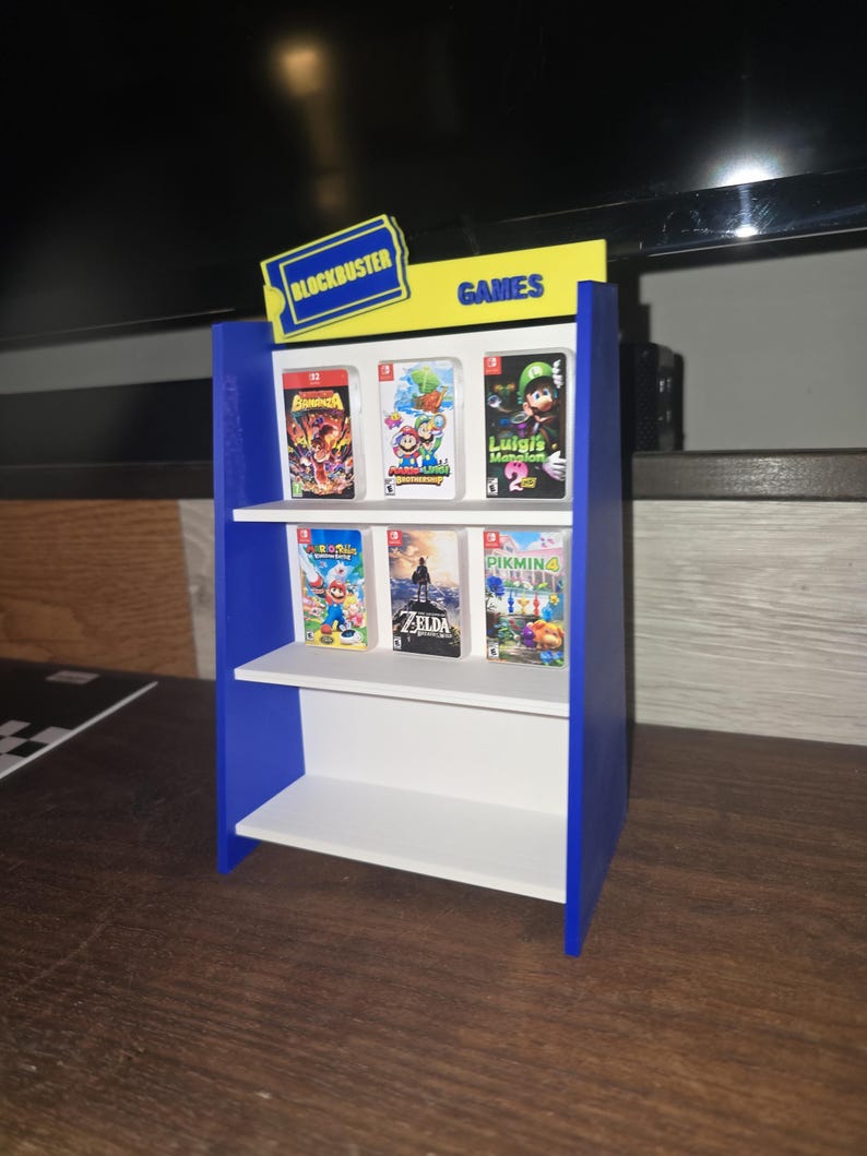 Custom Nintendo Switch Mini Game Cases | Rental Shelf Display | Video ...