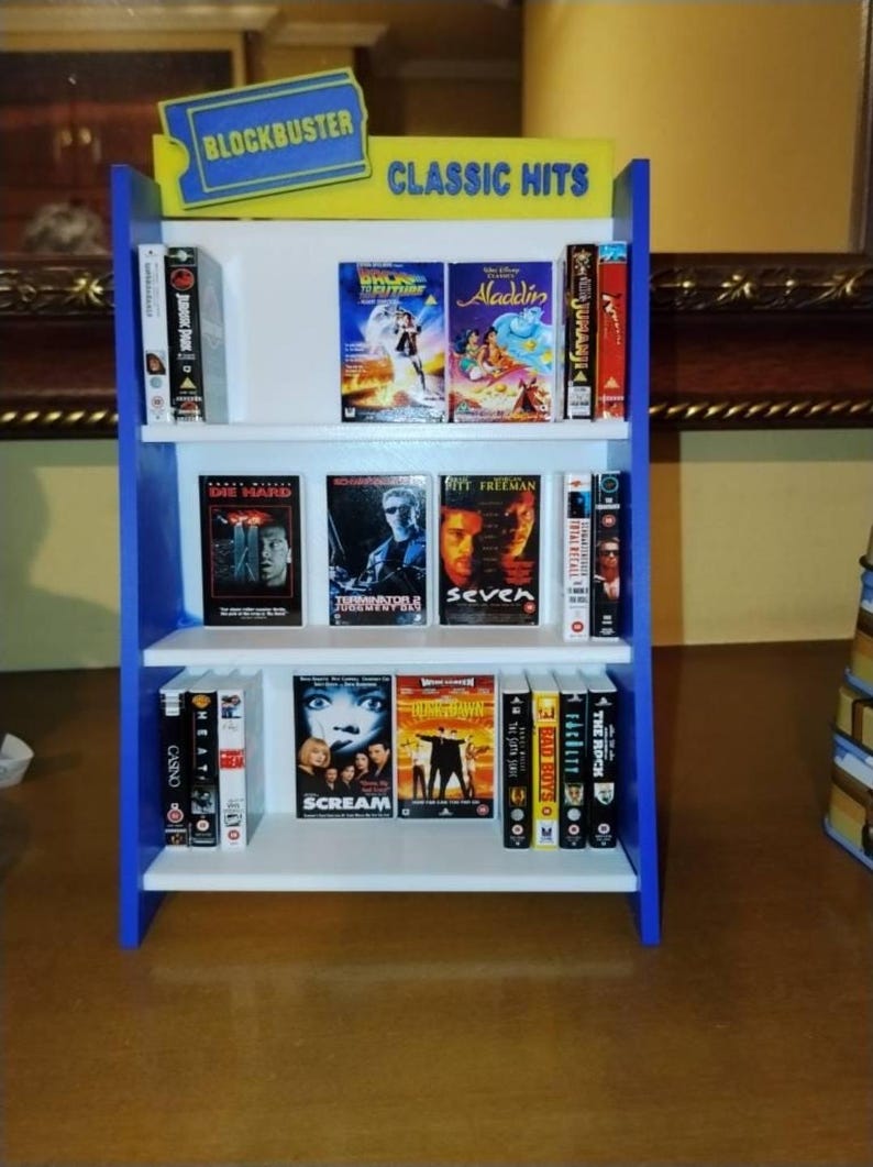 Miniature VHS Rental Shelf And Movies - 80s 90s Nostalgia - Mini Horror Movies - Custom Movies Bild 14