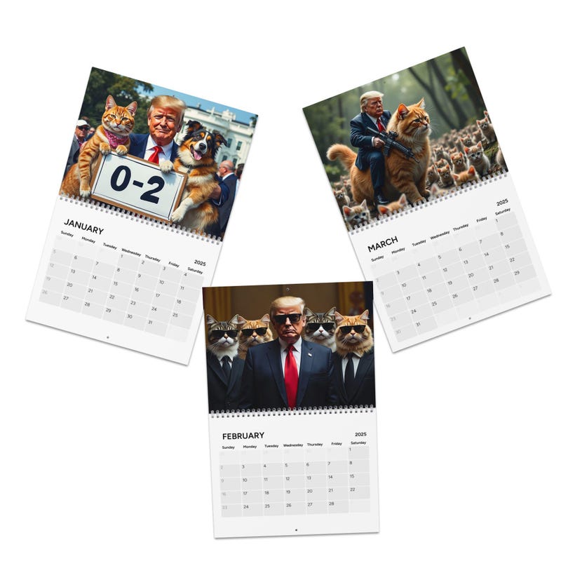 Trump 2025 Wall Calendar Etsy
