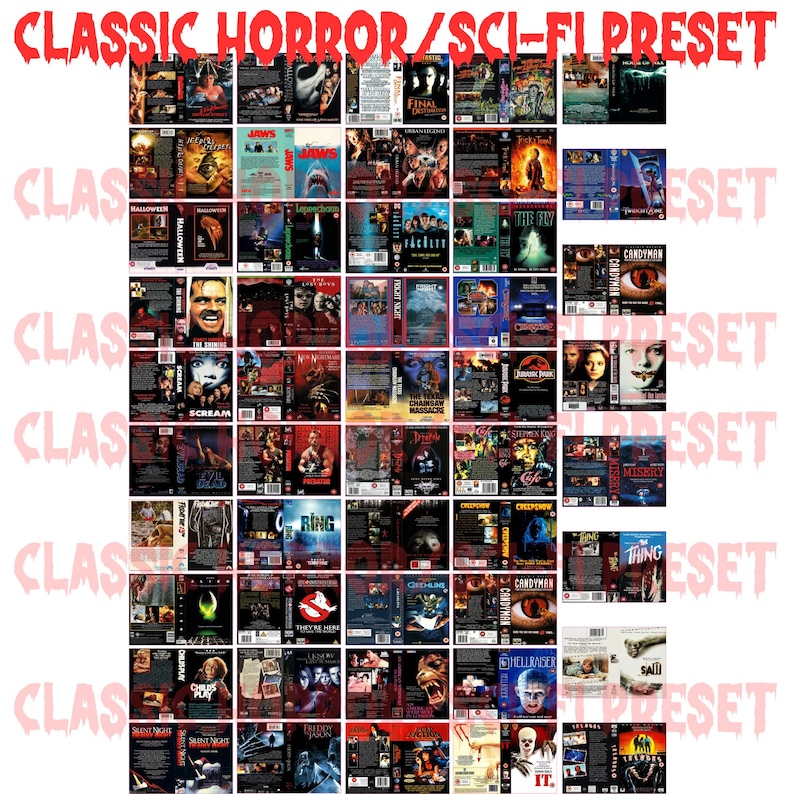 Miniature VHS Rental Shelf And Movies - 80s 90s Nostalgia - Mini Horror Movies - Custom Movies Bild 5