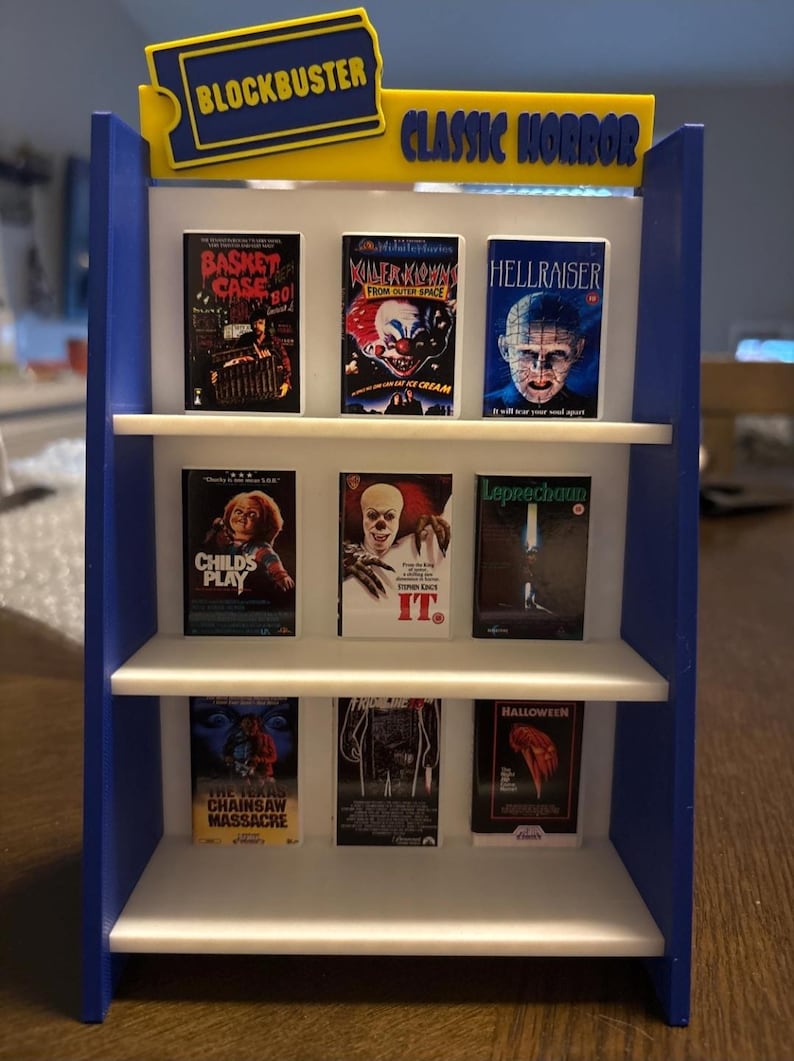 Miniature VHS Rental Shelf And Movies - 80s 90s Nostalgia - Mini Horror Movies - Custom Movies Bild 16
