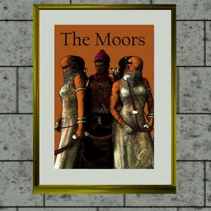 The Moors - African history art - African American Artist - African American Art - African Art - instant download