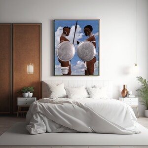 Ashanti female warriors #2 - African history art - Instant Download - African Art - Black History Art. Celebrating Black History Month
