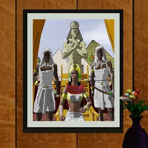 Nubian Archers - Archers  - african american artists  - African history art -  African American Artwork - African Art - instant download