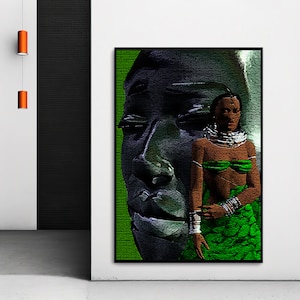 African Art - African Woman - instant download African American Art -  - Black History Art