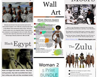 African Warrior Queens Art – Black History Wall Decor (Digital Download)