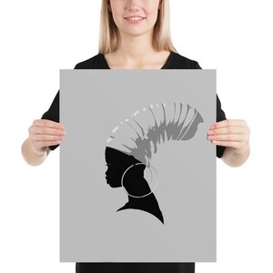 African Woman Print