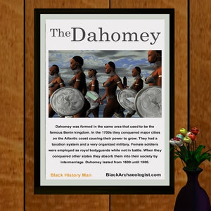 Dahomey female warriors - African history art - Instant Download - African Art - Black History Art. Celebrating Black History Month