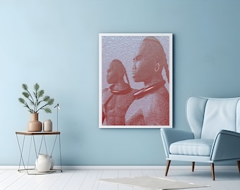 Arte afroamericano - Hombres africanos - descarga instantánea - Arte africano - Arte de historia negra, gente negra