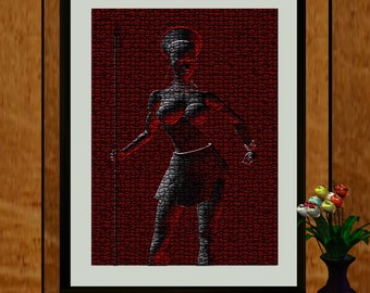 African Art - Black African Queen 4 - instant download - African  American Art -  Black History Month Art