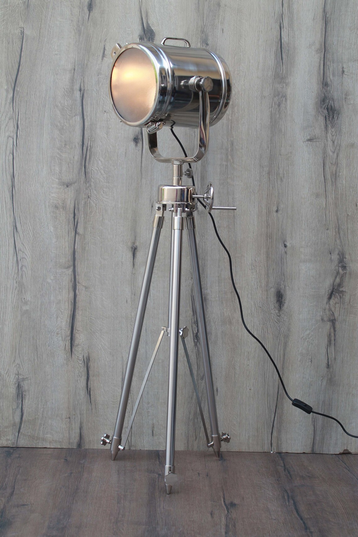 Industrial Tripod Floor Lamp Vintage Design Emporia Decors | Etsy