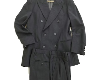 Moschino Wool Blend Check Blazer Trouser Suit Set
