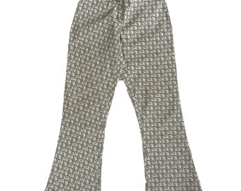 Christian Dior Trotter Monogram Capri Flare Pants