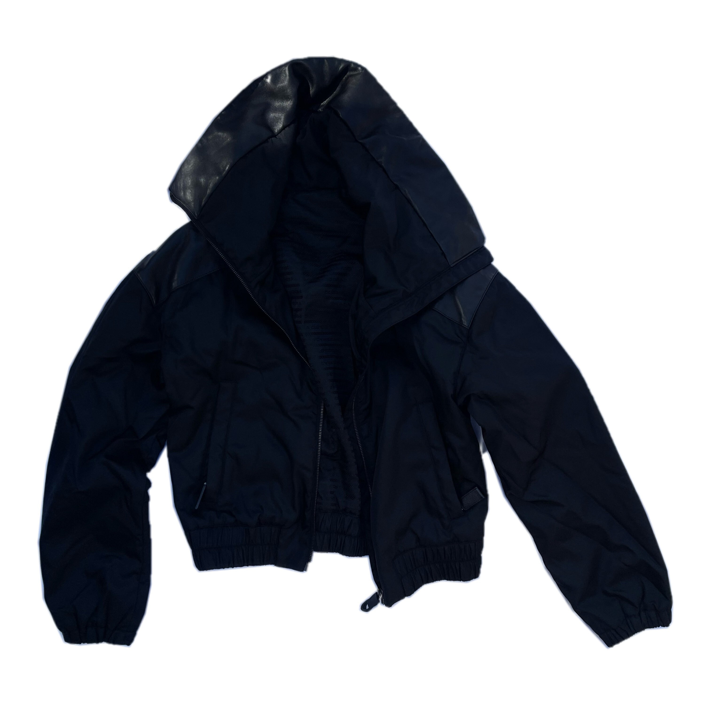 prada nylon bomber jacket