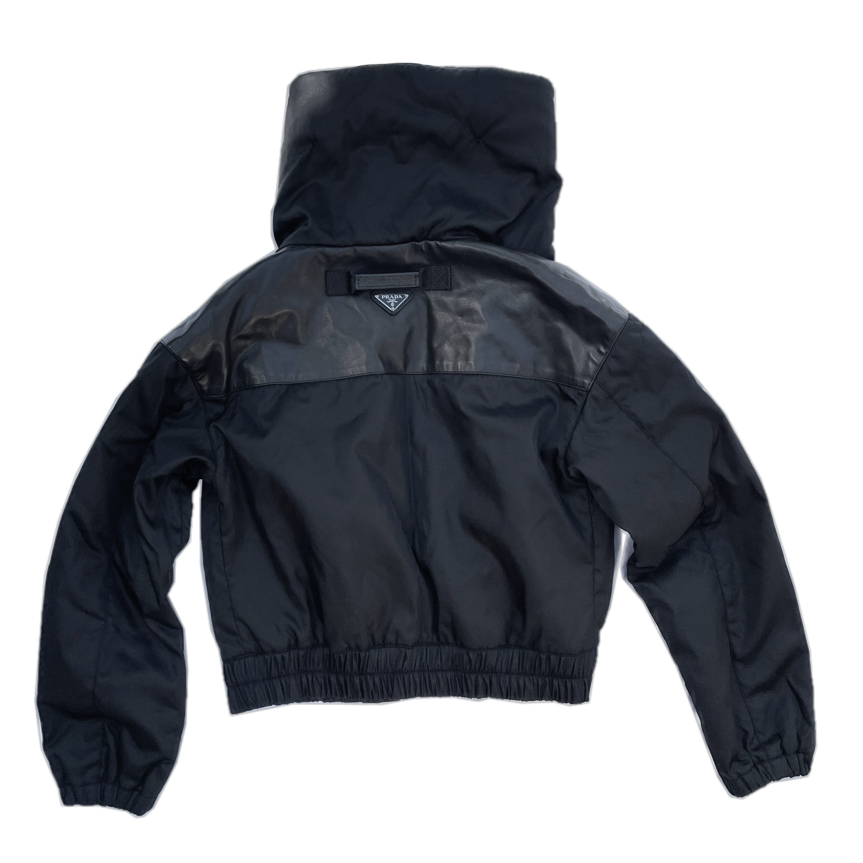 prada nylon bomber jacket
