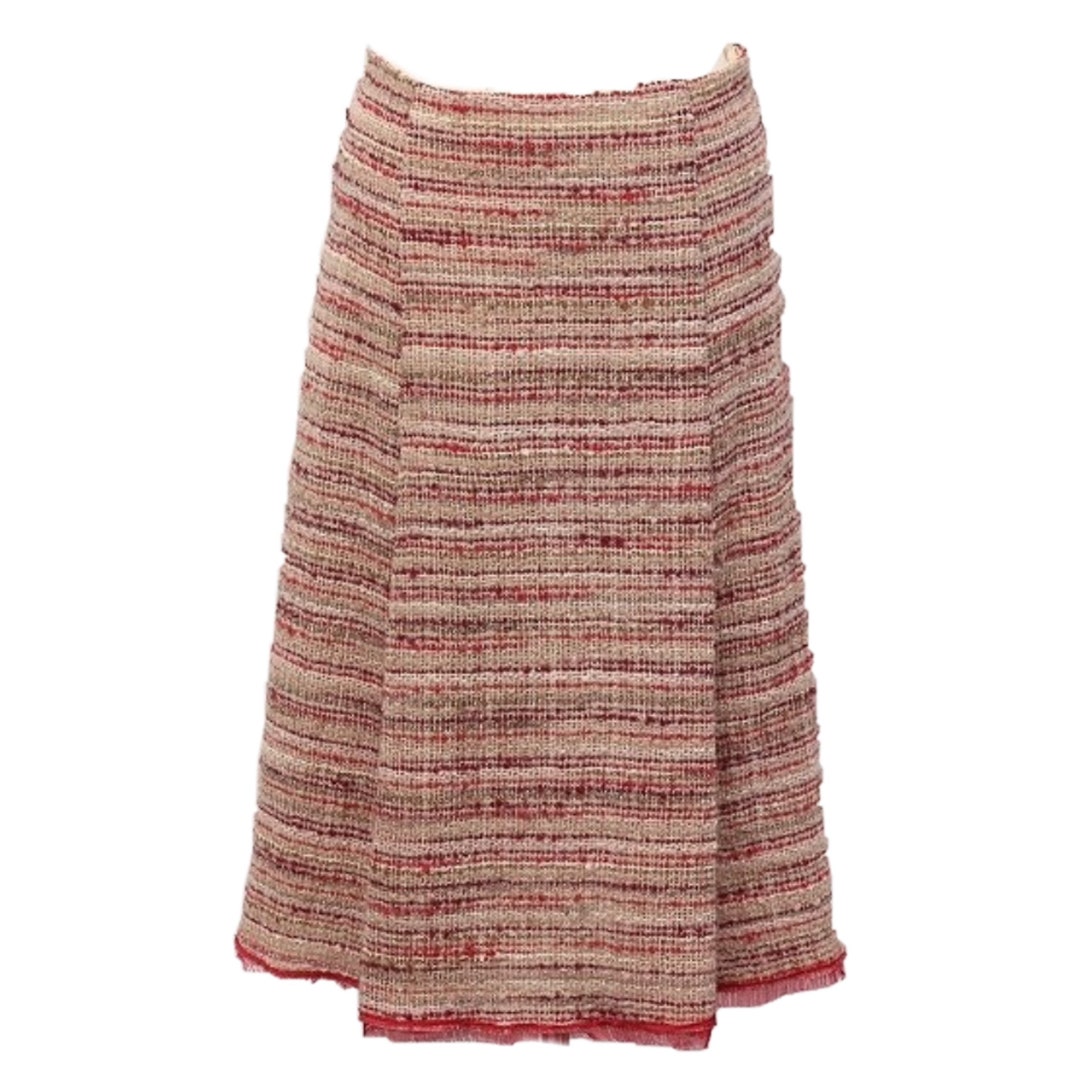 Prada Tweed Pleated Midi Skirt - Etsy