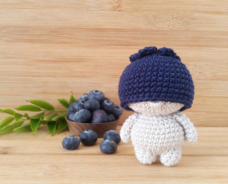 Crochet berry mini doll tutorial Amigurumi diy pdf pattern image 6