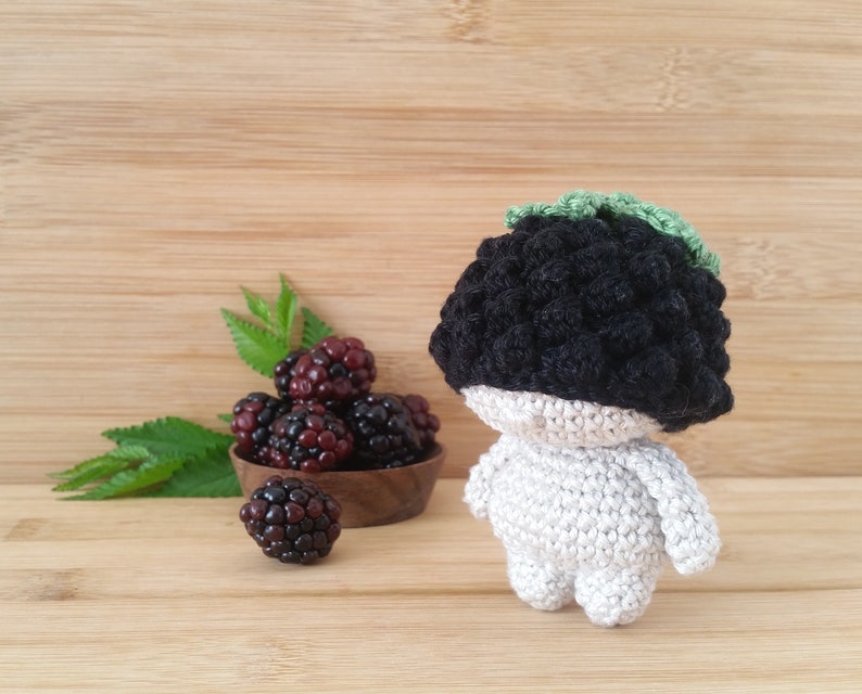 Crochet berry mini doll tutorial Amigurumi diy pdf pattern image 3