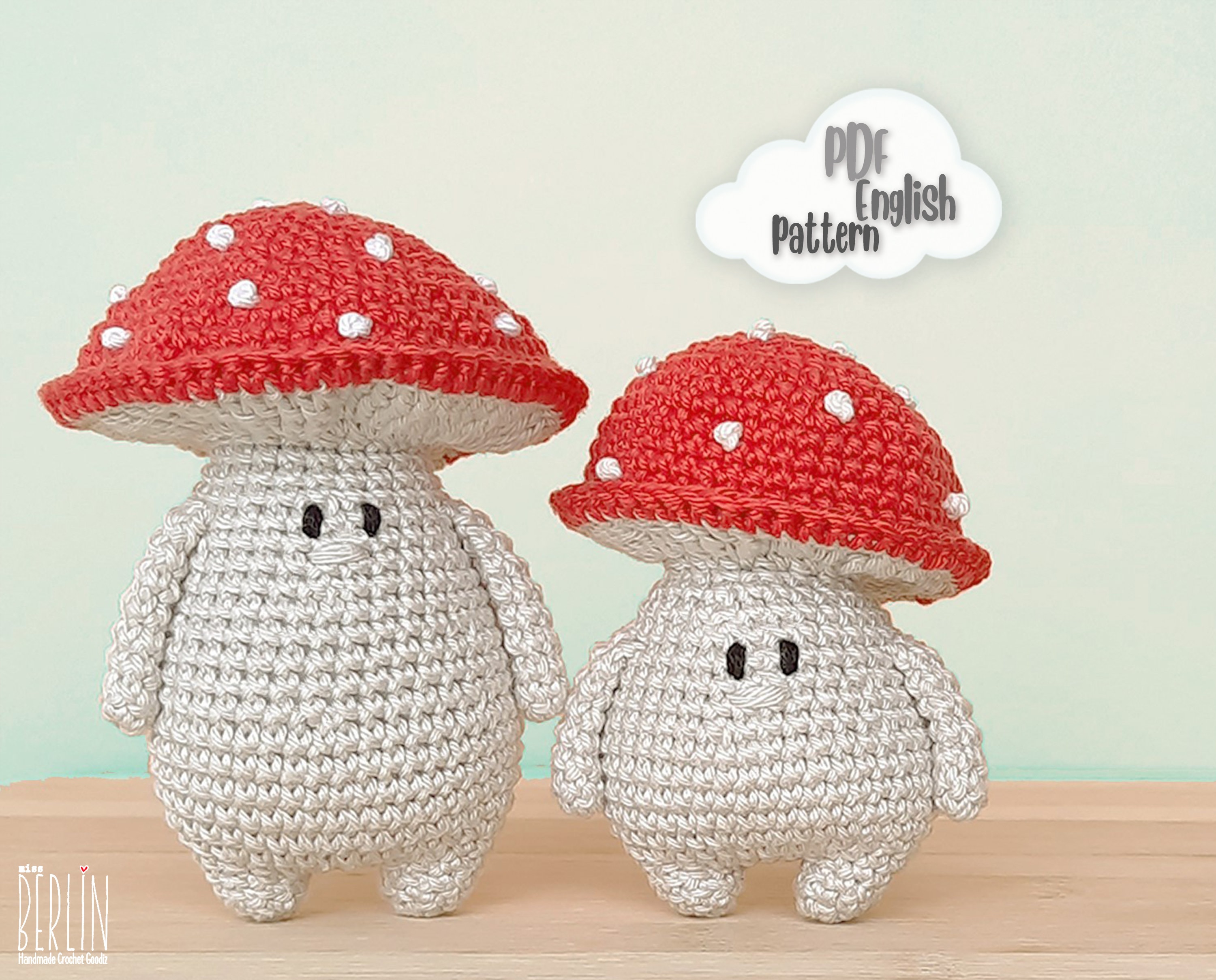 Crochet Mushroom Pattern A 2-in-1 Amigurumi Mushroom Doll Tutorial 