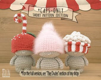 Caps-Only amigurumi doll pattern • short pattern edition