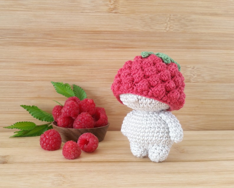 Crochet berry mini doll tutorial Amigurumi diy pdf pattern image 4