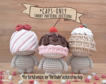 Caps-Only kawaii crochet doll pattern • Short pattern edition