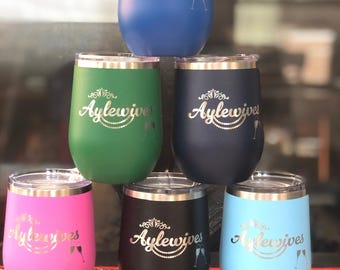 12 oz Stainless Wine Tumbler