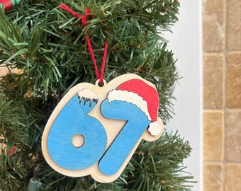 6 7 Santa Christmas Tree Ornaments