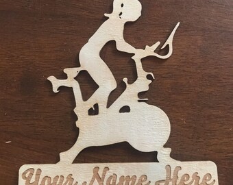 Personalized Peloton Biking Ornament