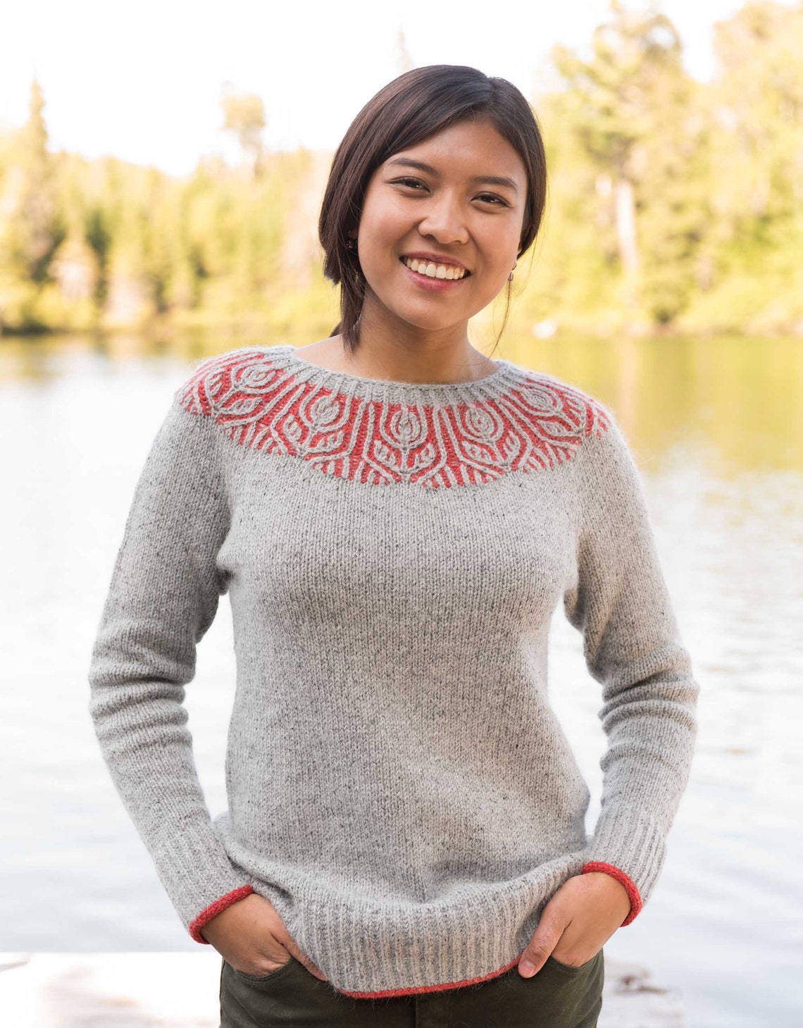 Helenium Sweater Knitting Pattern PDF Brioche Knit Sweater Etsy