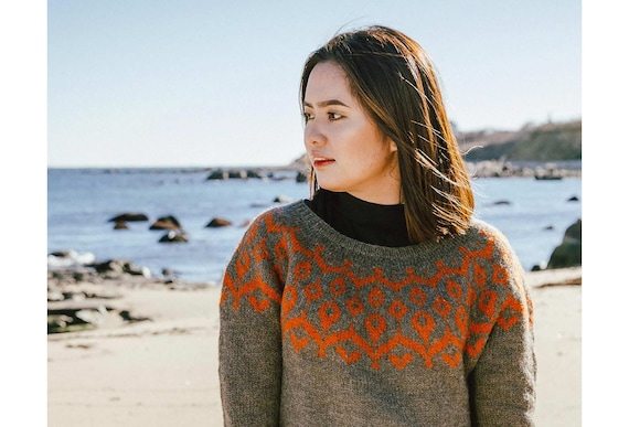 Rock Rose Colorwork Yoke Sweater 