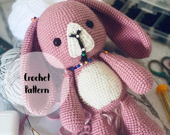 Rosie the Bunny .CROCHET PATTERN ONLY.