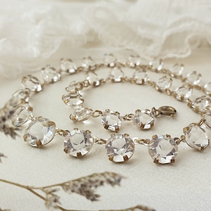 1930s Czech Glass Necklace: Antique Art Deco Glamour