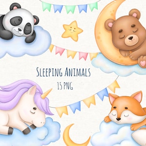 Imágenes prediseñadas de animales lindos durmiendo, imágenes prediseñadas de dulces sueños