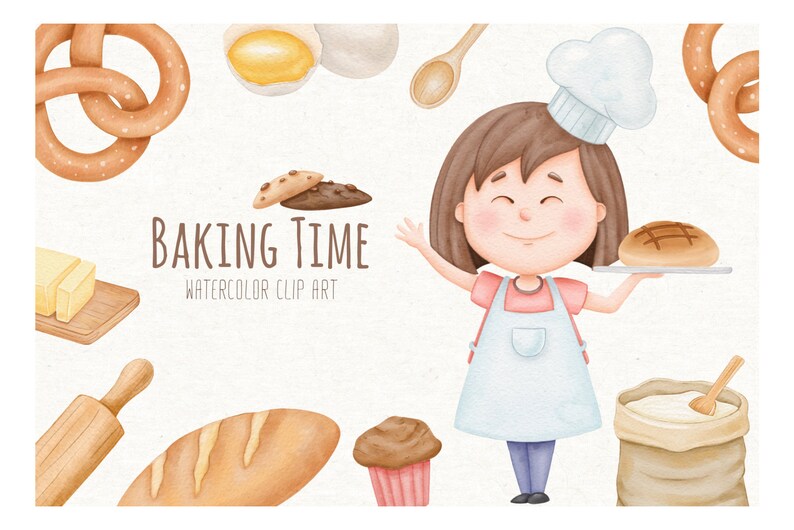 Download Instant Dowload Baker Sublimation Png Digital Cooking Scrapbooking Watercolor Baking Clipart Clip Art Art Collectibles Jewellerymilad Com