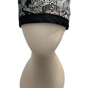 Osu college football inspired tie scrub hat