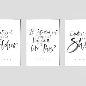 WEDDING SONG LYRICS, Song Lyric Wall Art Print, Set of 3 Mr Brightside Poster, The Killers Home Decor Print, Music Print Valentines Gift
