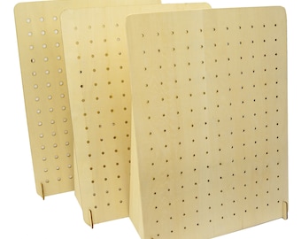 3mm Thickness Wood Pegboard Peg Board Organizer , Hole size in 1/8", 3/16" and 1/4" available, Good for Personalised or Custom Logo Text