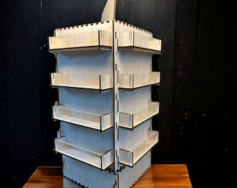 4-sided 4 tier 16 pockets Rotating display stand 4 Layers Rotatable Display Stand, display rack, spining tabletop display stand for stickers