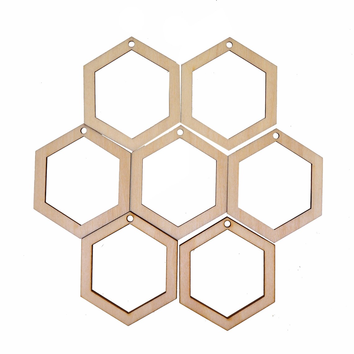 Hexagon Unfinished Wood Frames for Earrings or Pendants Etsy