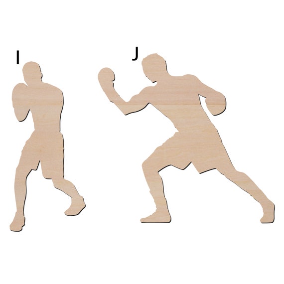 Sport Boxing - Laser Cut Out Unfinished Wood Craft Shape SPT246 Sport Boxing - Laser Cut Out Unfinished Wood Craft Shape SPT246