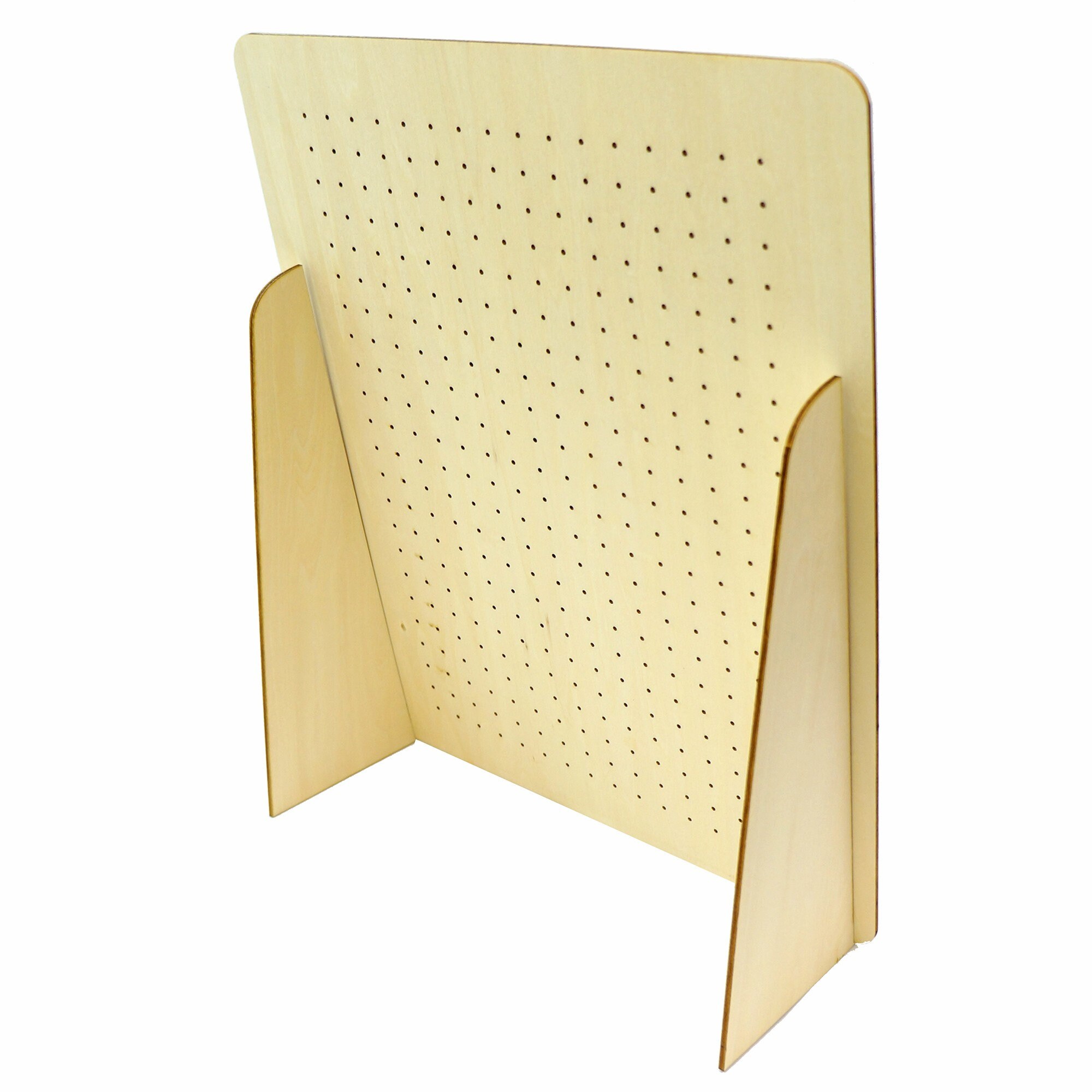 Présentoir à Bijoux En Bois Perforé - Panneau Démontable, 43x30 Cm, Pour Boucles D'oreilles, Colliers