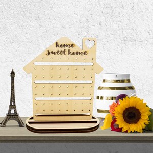 House Jewelry Display Stand for Stud or Clip On Earrings for Retail Shop Craft Trade Show, Good for Personalized or Custom Logo Text Request