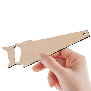 Outils de quincaillerie - Découpe de bois de scie - Fournitures d'artisanat en bois vierges découpées au laser pour le bricolage, prêtes à peindre et à teindre, taille de 2" à 15"